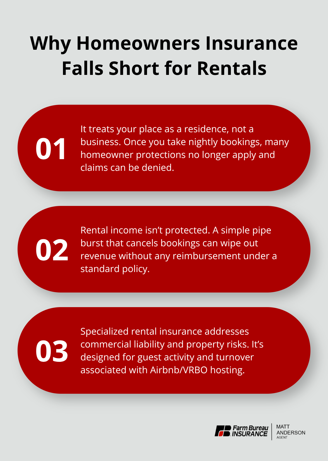 Three reasons standard homeowners insurance leaves Idaho short-term rentals exposed. - Idaho short rental coverage